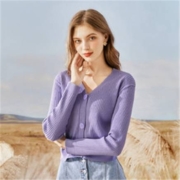 限量1000件：EPTISON 衣品天成 女士V领针织衫 AWE772Z