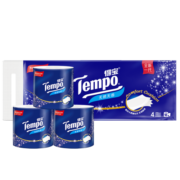 得宝（TEMPO）卷纸 无香4层*160g*10卷柔韧可冲散 卫生纸 纸巾 有芯卷筒纸单提