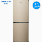 百亿补贴！SKYWORTH 创维 BCD-170 直冷双门冰箱 170L 金色