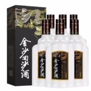 PLUS会员：JINSHA 金沙 回沙酒 53度酱香型白酒 金沙酱酒 钻石五星 500ml*6瓶