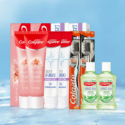 88VIP！Colgate 高露洁 牙膏套装（喜马拉雅盐115g*2+劲白小苏打120g*2+赠 细毛护椒牙刷*2+贝齿茶健漱口水100ml*2）