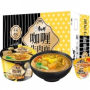 康师傅 食尚精选 咖喱牛肉面8桶+尝鲜杯4杯