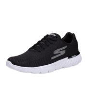 斯凯奇丨Skechers轻质网面缓震软底跑步鞋户外休闲运动鞋女款黑色/白色38