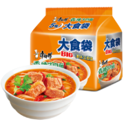 限地区，京喜特价，概率券:康师傅方便面 大食袋 香辣牛肉面5袋*2件
