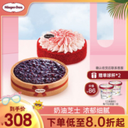 【到店兑换】哈根达斯冷藏蛋糕1100g两口味生日蛋糕通用电子券