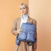 Mandarina Duck 意大利鸳鸯 MD20系列 经典防泼水大容量轻便双肩背包 QMTZ4