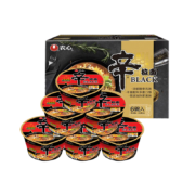限地区：农心 辛拉面Black 豚骨风味方便面(可微波加热) 碗面六连碗101g*6