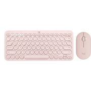 罗技（Logitech） 键盘 K380 无线蓝牙办公键盘 便携超薄键盘笔记本ipad平板手机 K380+PEBBLE-粉色