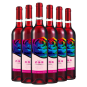 长城 玫瑰红香逸浓甜红葡萄酒750ml*6瓶 整箱装