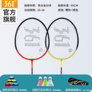 361° 羽毛球拍双拍套装+羽毛球*3+手胶*2+拍包*1