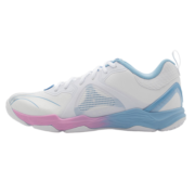 李宁（LI-NING） 羽毛球鞋2022新品男女同款 贴地飞行PRO 缓震轻弹䨻中底科技专业比赛球鞋 变色龙6代 AYAS014-1标准白 42