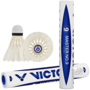 威克多VICTOR 胜利羽毛球比赛训练稳定耐打大师9号鹅毛球 12只装