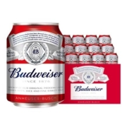临期：Budweiser/百威 啤酒迷你啤酒 255ml*12罐