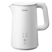 美的（Midea）电水壶热水壶烧水壶开水壶控温壶304不锈钢1.5L侧显温度净甜家用恒温智能自动断电SH15X301