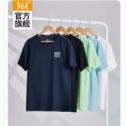 361度 运动T恤 速干上衣 短袖