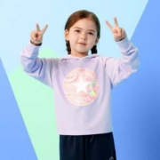 Converse 匡威 女童大Logo印花长袖卫衣