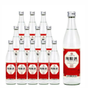 汇豊德12瓶白酒纯粮酒口粮高粱酒42度500ml