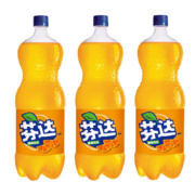 京喜特价版、需抢券：可口可乐 Coca-Cola 芬达/橙味/PET888ML/瓶*3件