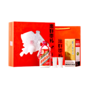 茅台（MOUTAI）贵州茅台礼盒 53度飞天茅台200ml 酱香型白酒 礼盒 黔货出山惠群贵礼（茅台+银杯）