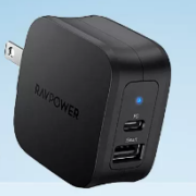 RAVPOWER 睿能宝 30W快充充电器 双口 TypeC+USB