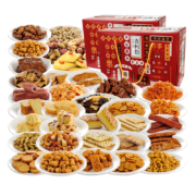 PLUS会员：LYFEN 来伊份 零食大礼包 肉食400g+坚果450g