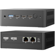 天钡N-box 12代新酷睿N100迷你主机win11办公家用游戏双屏4K微型mini桌面小电脑pc N100四核四线程 8G DDR5内存/无硬盘（准系统）