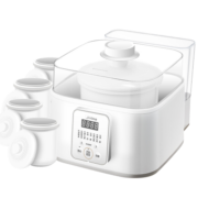 美的（Midea）电炖锅 电炖盅 蒸汽养生煮粥锅1盅5胆多功能白瓷内胆高温蒸汽消毒智能 DZ16power501 以旧换新