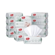 概率券、88VIP：HUGGIES 好奇 高端天然植物棉柔巾加厚80抽12包