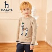 英氏风范！HAZZYS 哈吉斯 男童休闲针织卫衣