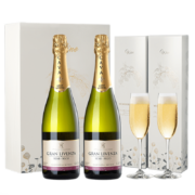 PLUS会员：佳沃醇美汇 CAVA 卡瓦干型起泡酒 750ml*2礼盒装配香槟杯