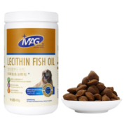 MAG狗狗卵磷脂狗犬用鱼油颗粒护肤美毛补充微量元素发育泰迪金毛萨摩通用宠物软磷脂 鱼油蛋黄450g（犬）