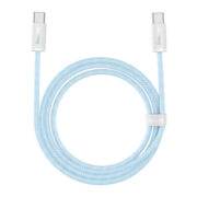 倍思 双头Type-c数据线 PD100W快充线c to c充电线5A适用苹果iPad Pro/MacBook华为笔记本手机 2米蓝