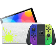 Nintendo 任天堂 Switch OLED 游戏主机 喷射战士3限定 紫黄色 日版