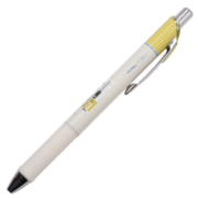 派通（Pentel）0.5mm按动速干中性笔 学生考试水笔签字笔 白杆黄纹/黑芯 BLN75L