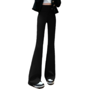 PLUS会员：宝娜斯 女士春秋微喇叭鲨鱼裤