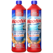 膜太（MOOTAA）欧洲进口管道下水道疏通剂1000ml*2卫生间马桶厨房地漏强力疏通
