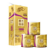 清风 金装有芯卷纸 4层180克*10卷+凑单品