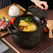 BANGQI CERAMIC 帮企陶瓷 陶瓷砂锅 1000ml 黑色