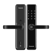 松下（Panasonic） 指纹锁 智能门锁家用防盗门电子锁 刷卡指纹密码智能锁 【指纹刷卡款】V-S316F-墨岩黑