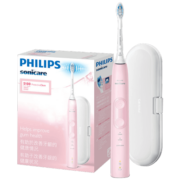 飞利浦（PHILIPS）电动牙刷成人 礼物 健康护龈力度感应 含牙刷盒 3种模式 6倍清除牙菌斑 粉色小美刷HX6856