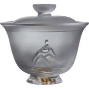 容山堂茗舍 琉璃盖碗 大号玻璃泡茶器三才茶碗茶杯 透明功夫茶具