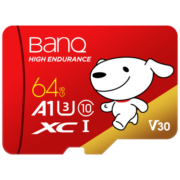 banq＆京东JOY联名款 64GB TF（MicroSD）存储卡U3 C10 A1 V30 4K高速款 行车记录仪＆监控内存卡