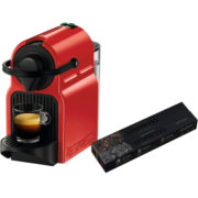 Nespresso 雀巢胶囊咖啡机 Inissia 欧洲原装进口 意式家用小型迷你 全自动便携式咖啡机 C40红色+罗马+芮斯崔朵低因