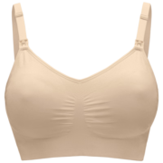 美德乐（Medela）哺乳文胸产后喂奶孕妇内衣 透气舒适胸衣 全新上市 奶油色 XL