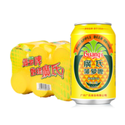 广氏 菠萝啤 330ml*6罐 塑膜6连包果啤 水果味饮料