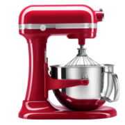 KitchenAid/凯膳怡 6QT厨师机家用升降式5.7升和面多功能搅拌机5KSM6583CER帝王红美国原装进口