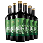 类人首红酒 宁夏贺兰山东麓国产柔雅紫黛夫橡木桶干红葡萄酒750ml*6整箱