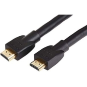 AmazonBasics 亚马逊倍思 高速HDMI电缆，18 Gbps，4K/60Hz，黑色，25英尺