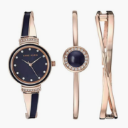 Anne Klein 安妮·克莱恩 AK/3292NVST 施华洛世奇水晶 女士手镯手表套装 凑单到手￥237.5