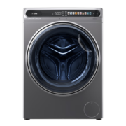 海尔（Haier）精华洗10公斤洗烘一体洗衣机全自动滚筒 525大筒径  541mm机身 超薄平嵌 空气洗 智能投放SL59S 精华洗+HMATESL59S